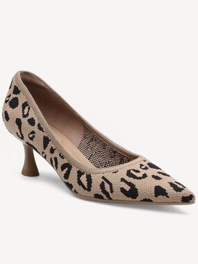 COSY ISLAND BRAND NEW ETERNAL PACE MINIMALIST STILETTO PUMP, size 8, leopard